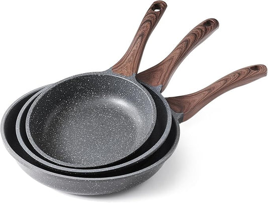 SENSARTE Nonstick Frying Pan Skillets, Swiss Granite Coating Omelette Pans by SENSARTE