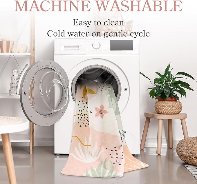 Lahome Washable Pink Area Rug 9x12 - Image 3