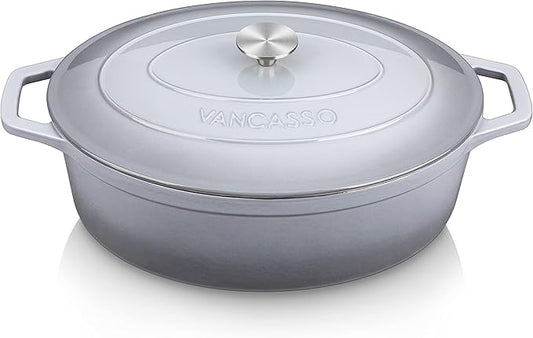 vancasso Enameled Cast Iron Dutch Oven, 9.3 Quart Dutch Oven Pot by vancasso