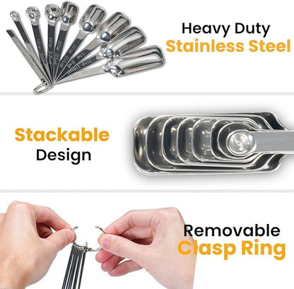 9 Pcs Measuring Spoons Set - Image 2