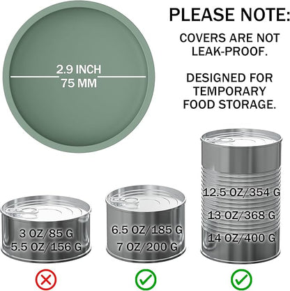 OHMO 2 Pack Pet Food Can Lids, BPA Free Silicone Covers - Image 2