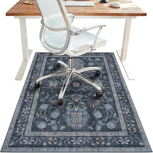 36"x60" Office Chair Mat for Hardwood Tile Floor, Under Desk Carpet Protector by BESBLEE