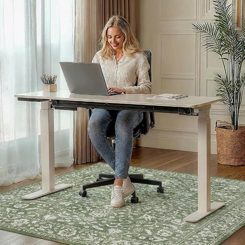 36"x48" Office Chair Mat for Hardwood Tile Floor, Under Desk Carpet Protector - Image 2