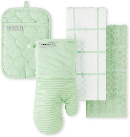 KITCHENAID Quilted Cotton Terry Cloth Oven Mitt, Pot Holder, Kitchen Towel by KitchenAid