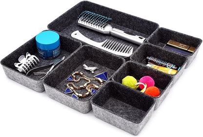 Welaxy Drawer organizers tray felt storage bin office Shallow Small Desk box - Image 4