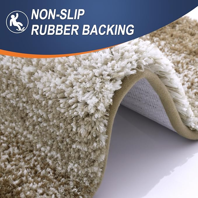 OLANLY Bathroom Rugs Mat 36x24, Extra Soft Absorbent Microfiber Bath Rugs - Image 4