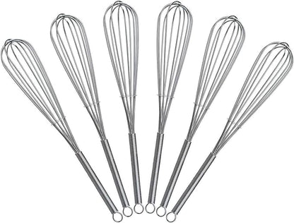 8 inch Mini Wire Whisk 6 Pack by Keewah