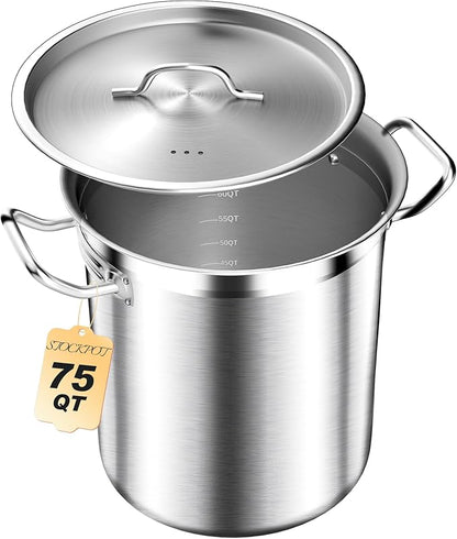STOCKPOT 75 Quart Commercial Stock Pot by STOCKPOT