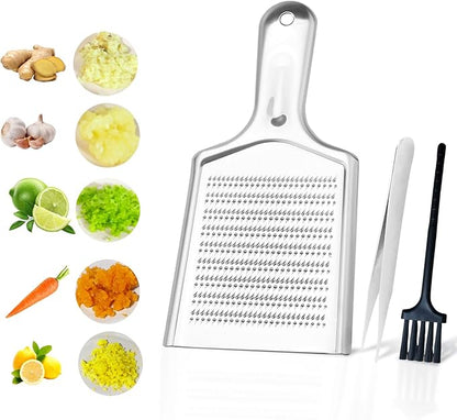 Ginger Grater Tool, Stainless Steel Grater Rustproof 8.46"x4.16" Large Size by LANGMINGDE