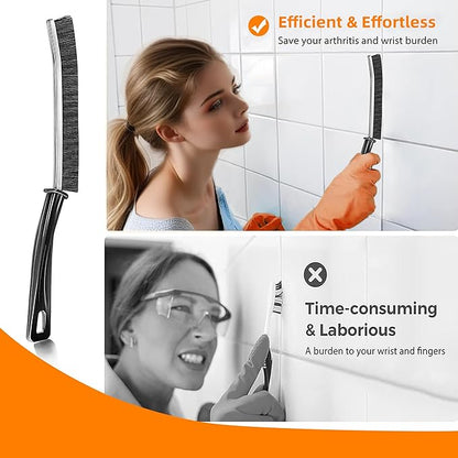 3Pcs Hard-bristled Crevice Cleaning Brush, Bathroom Cleaner Tools - Image 4