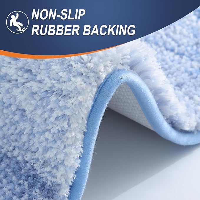 OLANLY Bathroom Runner Rugs Mat 59x20, Extra Soft Absorbent Microfiber Bath Rugs - Image 5