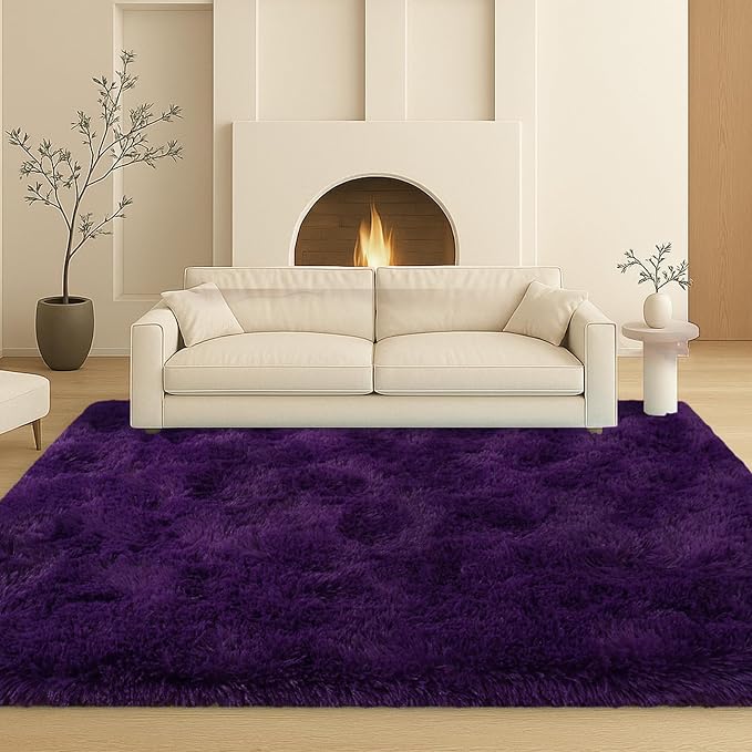 6x9 Rugs for Living Room, Rug for Bedroom, Plush Fluffy Carpet, Non-Slip - Image 8