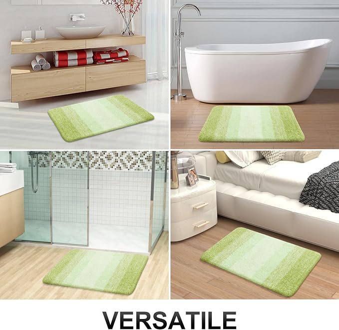 OLANLY Small Bathroom Rugs Mat 24x16, Extra Soft Absorbent Microfiber Bath Rugs - Image 7