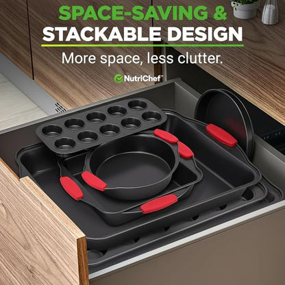 NutriChef 10-Piece Nonstick Kitchen Oven Baking Pans - Image 5