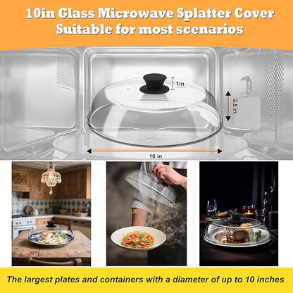10in Glass Microwave Splatter Cover - Image 7