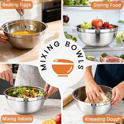 BEWOS Mixing Bowls with Lids Set - Image 7