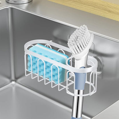 2-in-1 Sponge Holder for Kitchen Sink, Sink Caddy Kitchen Sink Organizer - Image 5