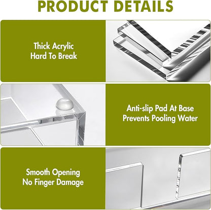 Kordory Acrylic Guest Towel Holder Tray - Image 4