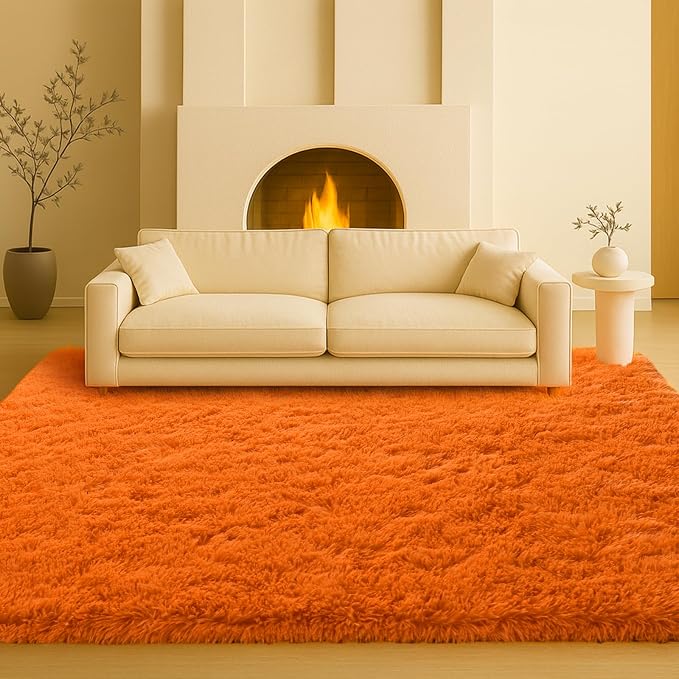 5x7 Plush Fluffy Area Rugs, Large Soft Carpet, Upgraded Non-Slip Rectangular Rug - Image 8