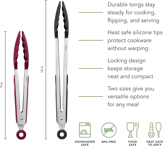 Tovolo Stainless Steel Tongs - Image 5