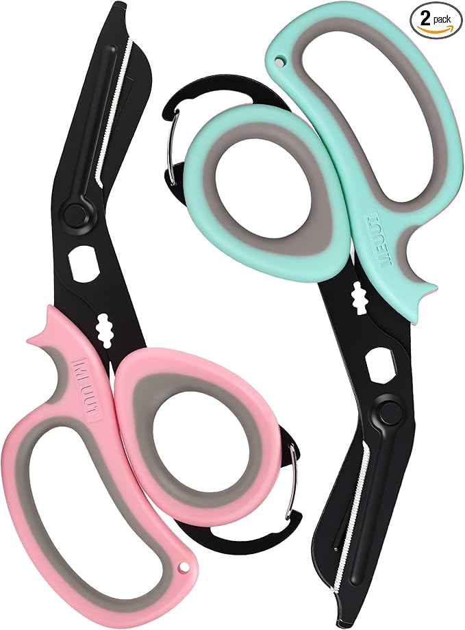 MEUUT 2 PCS All Purpose Scissor –7.5in Multi-Purpose Utility Scissors by MEUUT
