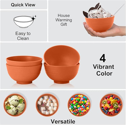 Wrova wheat straw small bowls 10oz set of 8 - Image 4