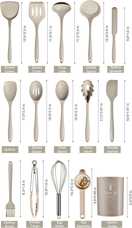 Silicone Kitchen Utensils Set - Image 3