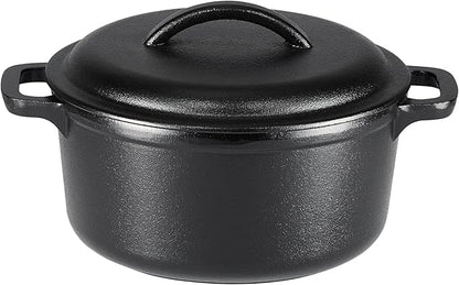 Amazon Basics Pre-Seasoned Cast Iron Mini Dutch Oven Pot by AmazonBasics