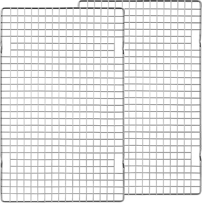 Tebery 2 Pack Heavy-Duty Wire Cooking Rack Baking Racks Fits Half Sheet Pan by Tebery