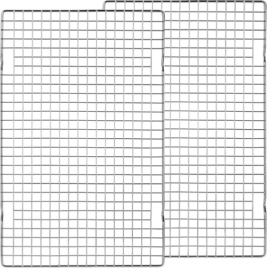 Tebery 2 Pack Heavy-Duty Wire Cooking Rack Baking Racks Fits Half Sheet Pan by Tebery