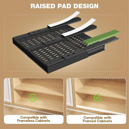 Seinloes 4 Pack Pull Out Cabinet Organizer - Image 3