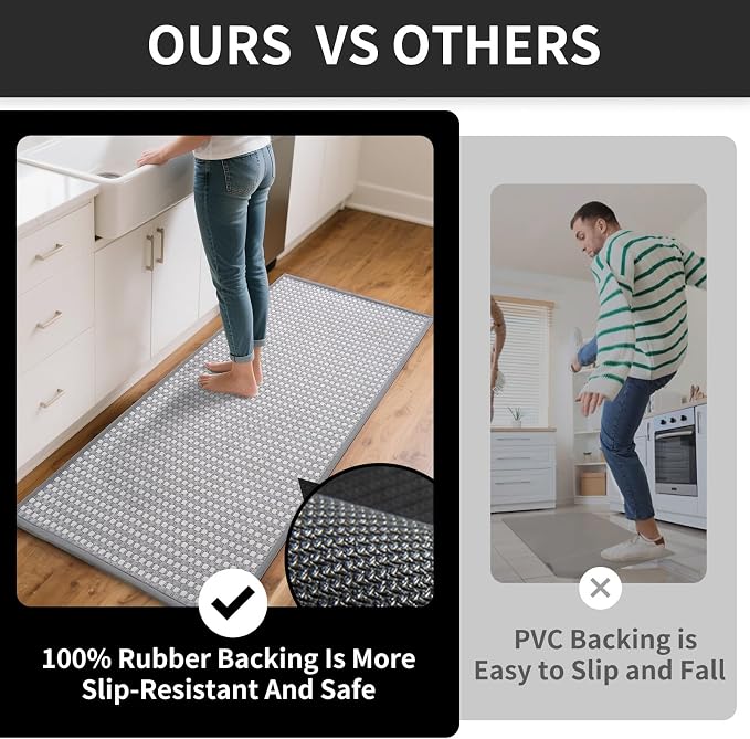 YDKGL Kitchen Runner Rugs Non Slip Washable, Super Absorbent Soft Chenille - Image 6