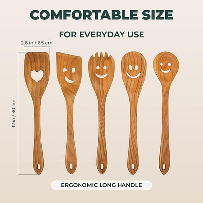 MFC 5-Piece Wooden Cooking Spoons - Image 9