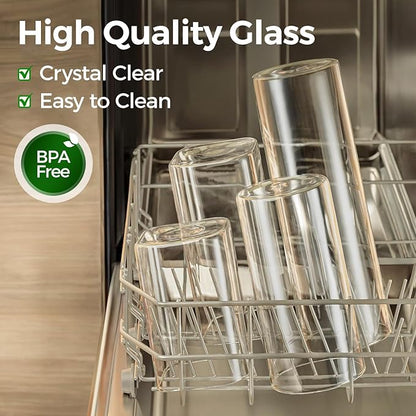 ComSaf 0.6 Qt Glass Food Storage Jars Set of 9, Pantry Organization Jar - Image 4