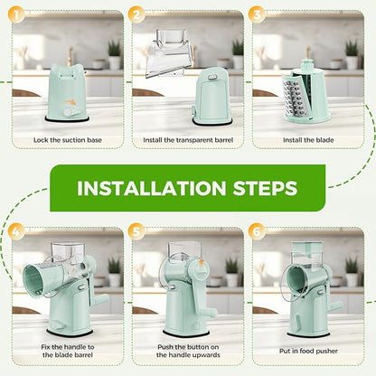 7 IN 1 Upgraded Rotary Cheese Grater - Image 3