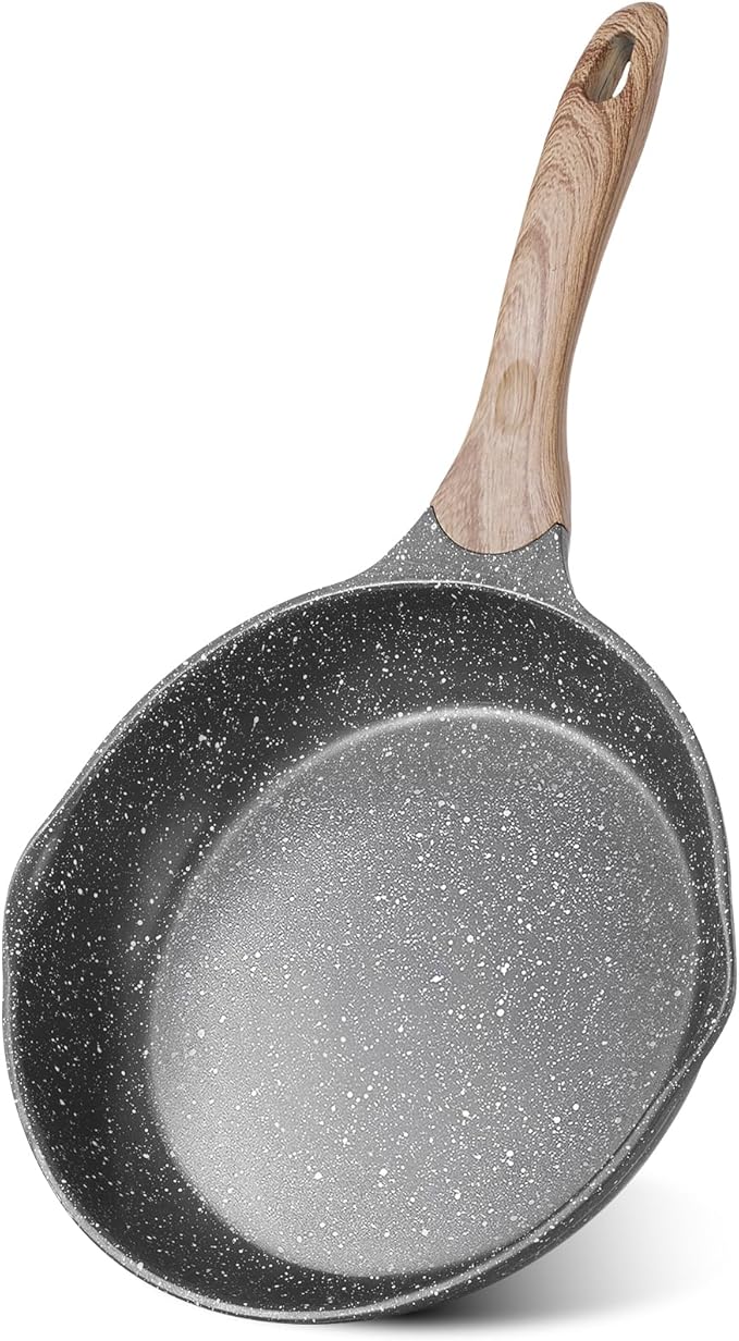 JEETEE 10 Inch Nonstick Frying Pan Stone Coating Cookware, Nonstick Omelette by JEETEE