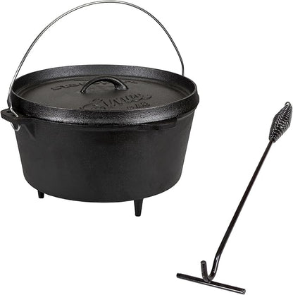 Stansport Pre-Seasoned Cast Iron Dutch Oven by Stansport