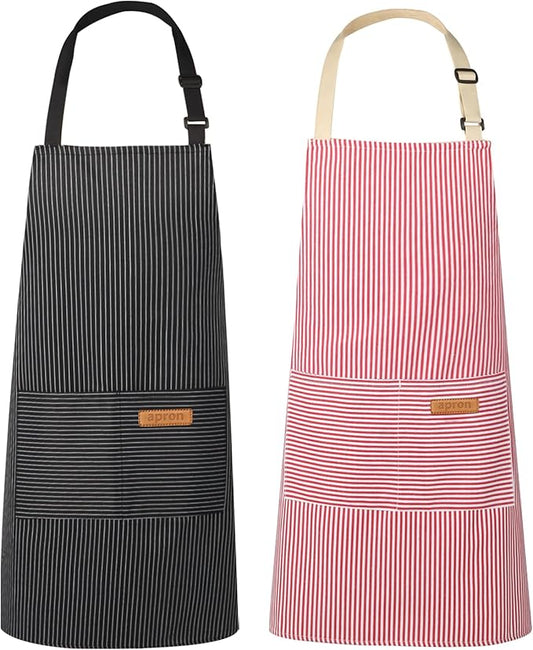 VALOME 2 Pack Kitchen Aprons, Apron by VALOME