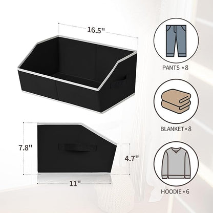 Homsorout Closet Baskets for Shelves Trapezoid - Image 2