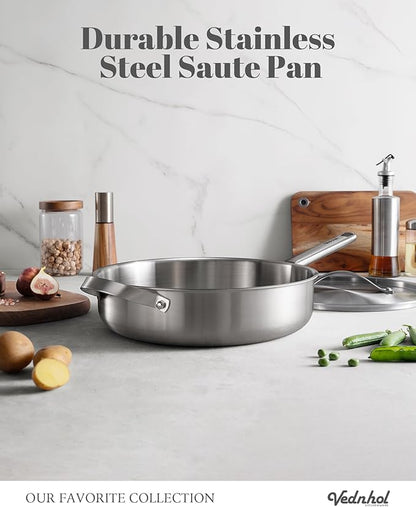 Stainless Steel Cookware Set, PFOA&PTFE Free, Dishwasher&Oven Safe, Kitchen - Image 9