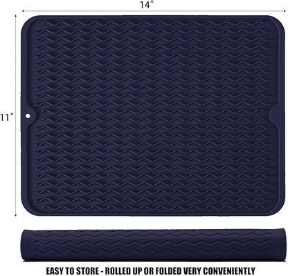 Large 14" x 11" Silicone Dish Drying Mat - Image 2