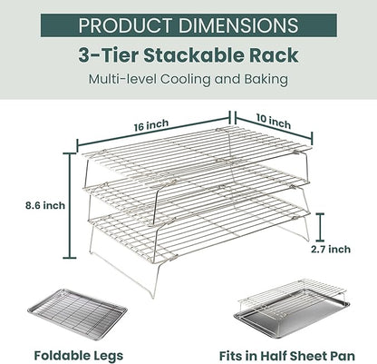 Ultra Cuisine Heavy Duty 3 Tiers Stackable - Image 2