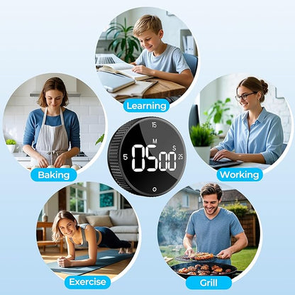 Rechargeable Magnetic Kitchen Timer - Image 9