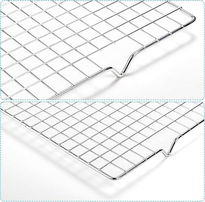 Tebery 2 Pack Heavy-Duty Wire Cooking Rack Baking Racks Fits Half Sheet Pan - Image 3