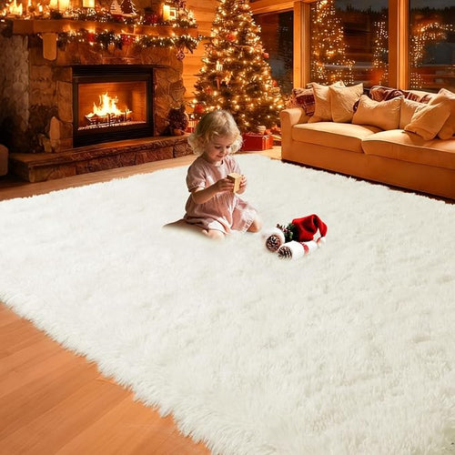 6x9 Rugs for Living Room, Rugs for Bedroom, Plush Fluffy Carpet, Non-Slip - Image 2