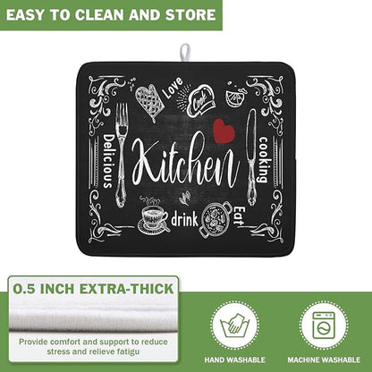 Dish Drying Mats for Kitchen Counter 16 x 18 Inch, Kitchen Drying Mat - Image 5