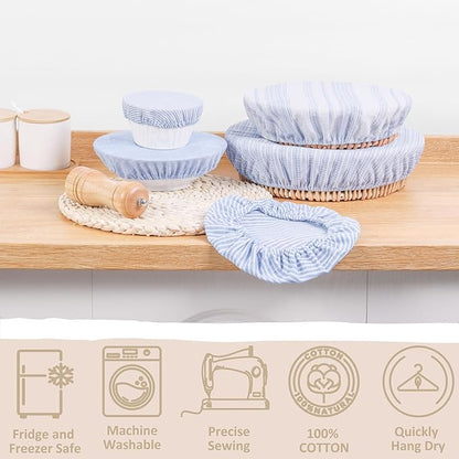 Reusable Bowl Covers, 5 Size Stretch Cloth Bowl Covers - Image 2