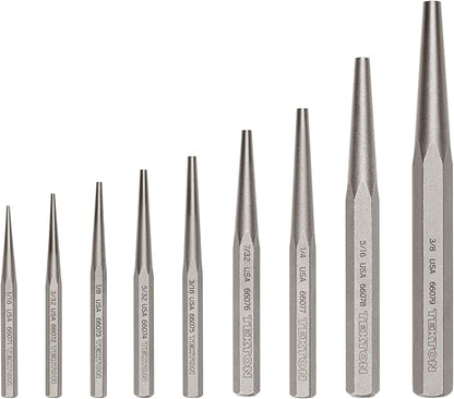 TEKTON Solid Punch Set, 9-Piece | PNC94001 | Made in USA by TEKTON