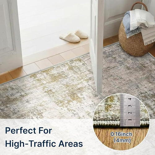2x3 Rug for Entryway Hallway-No Slip Soft Carpets Modern Abstract Indoor Floor - Image 2