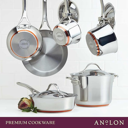 Anolon Nouvelle Stainless Stainless Steel Frying Pan / Fry Pan / Stainless - Image 7